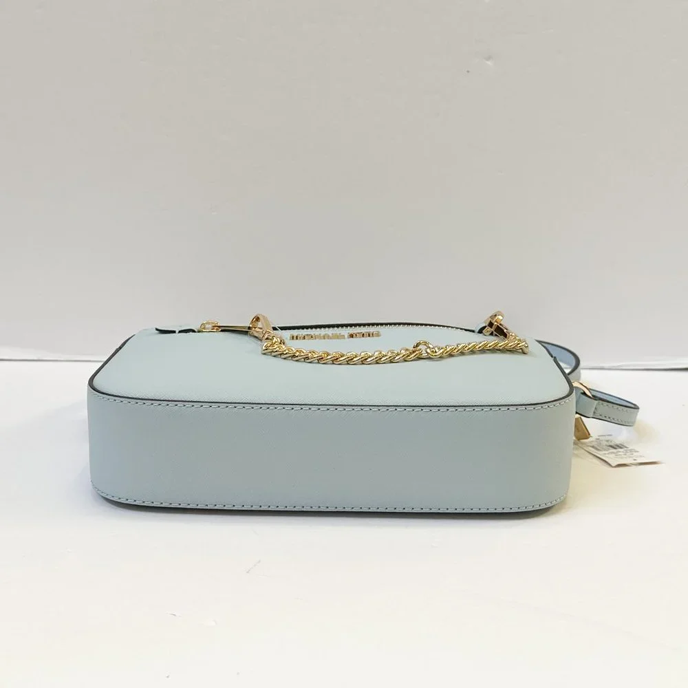 Michael Kors Jet Set Item East West Chain Crossbody Shoulder Bag Vista Blue - Picture 5 of 12
